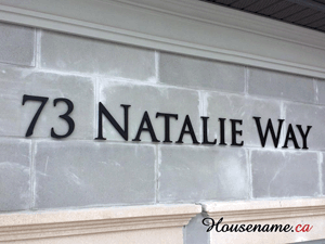 Custom House Number Signs